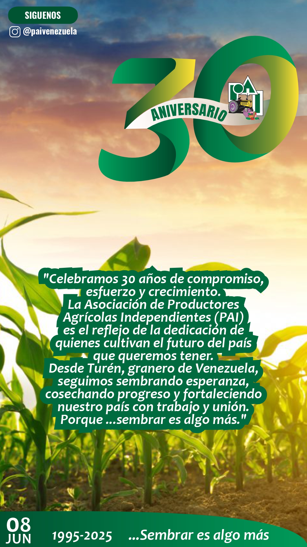 30 aniversario Historia